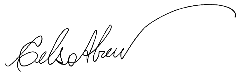 Assinatura de Celso Abreu